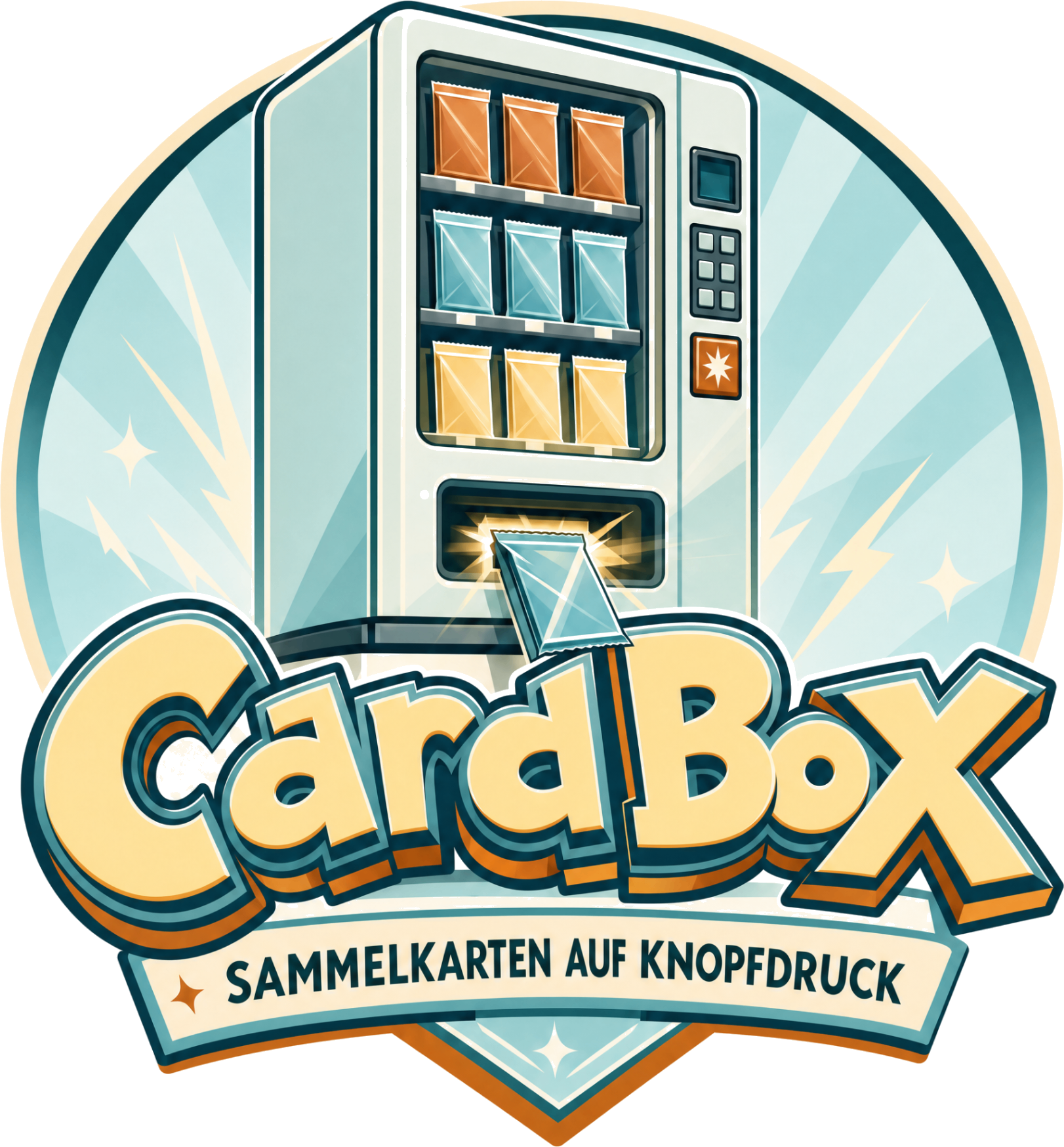 CardBox Automat mit versiegelten Pokémon TCG Boostern